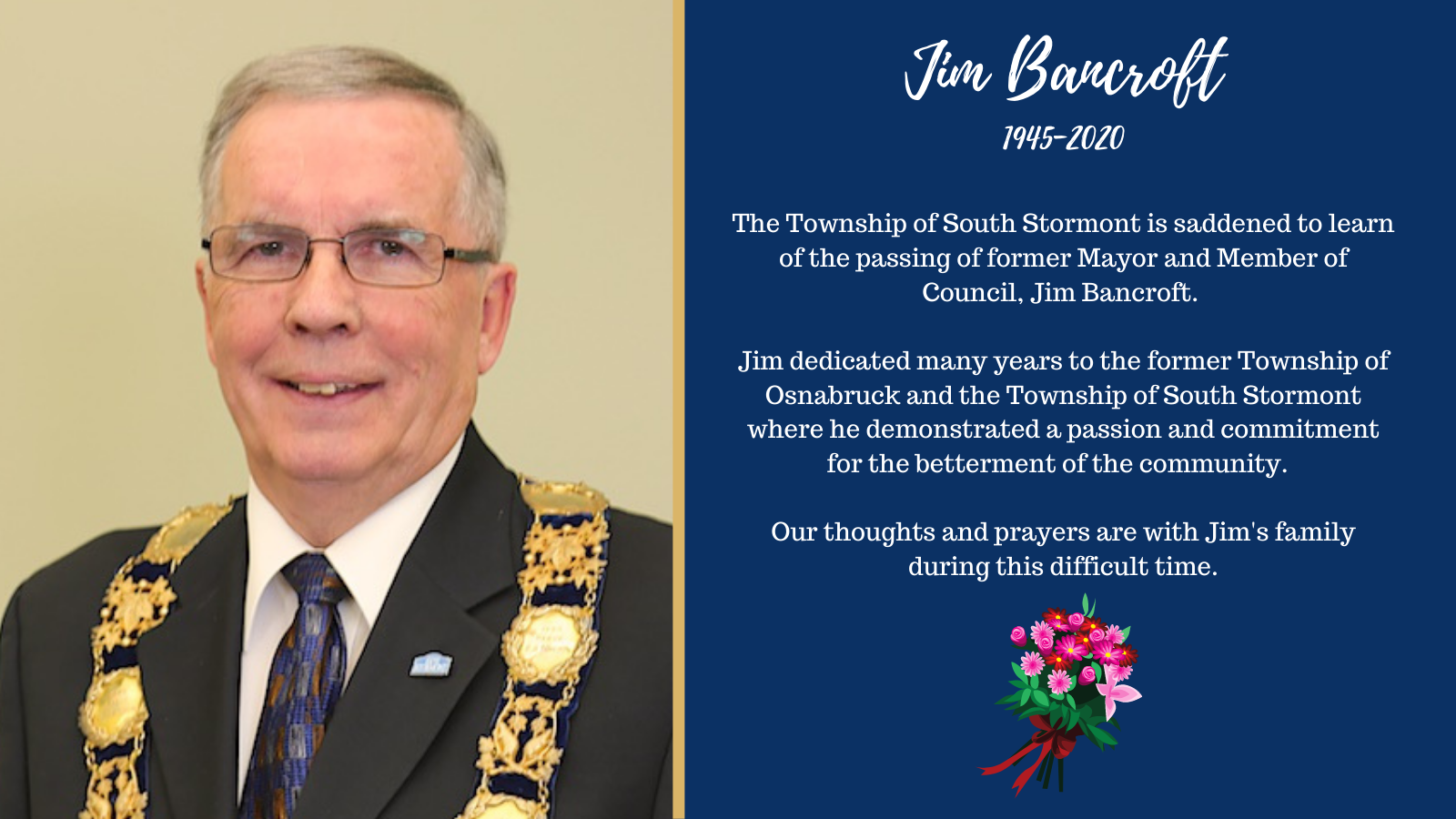 Mayor Jim Bancroft Notice of Passing