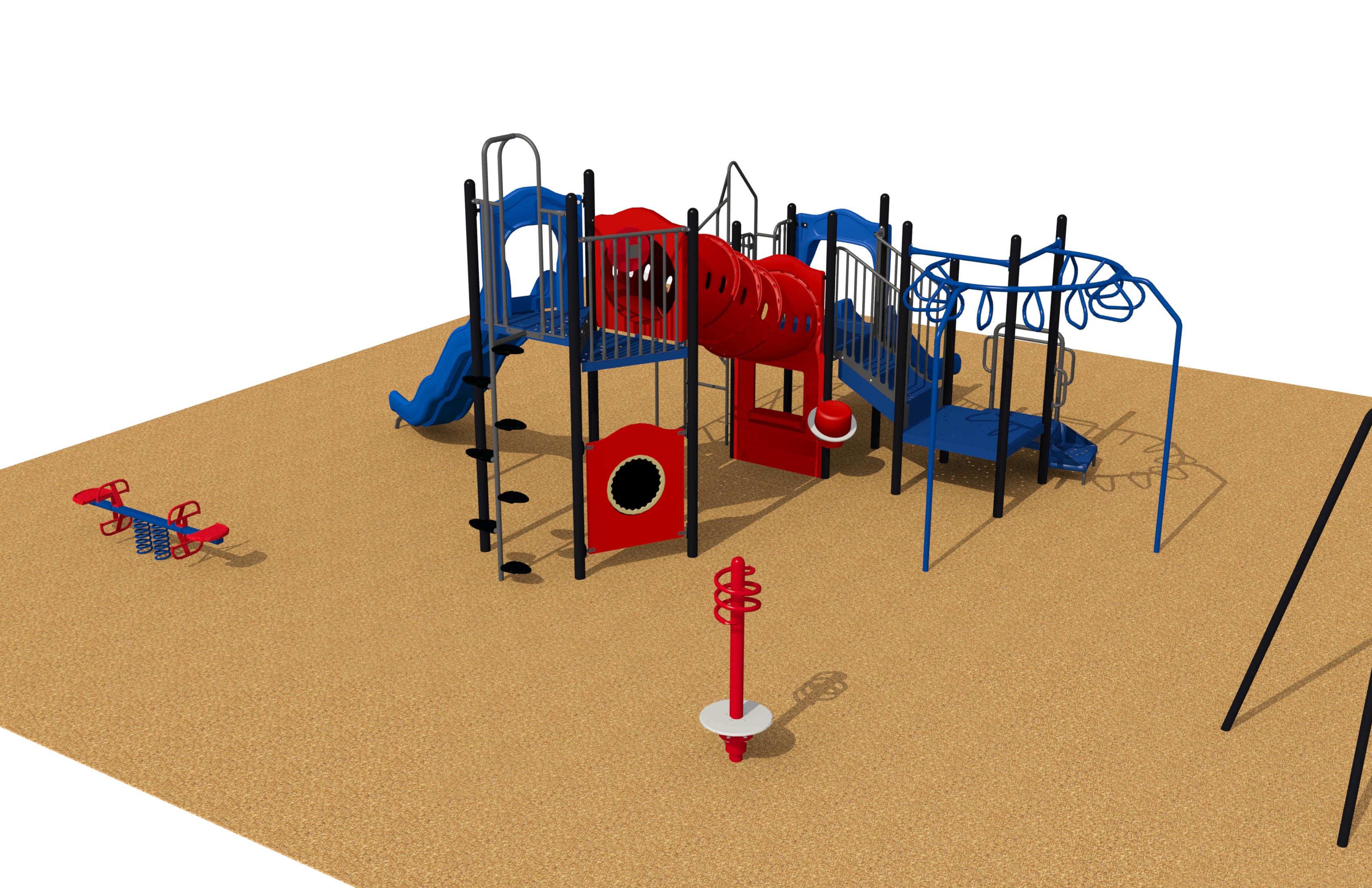 Maple Street Park Play Structure Rendering