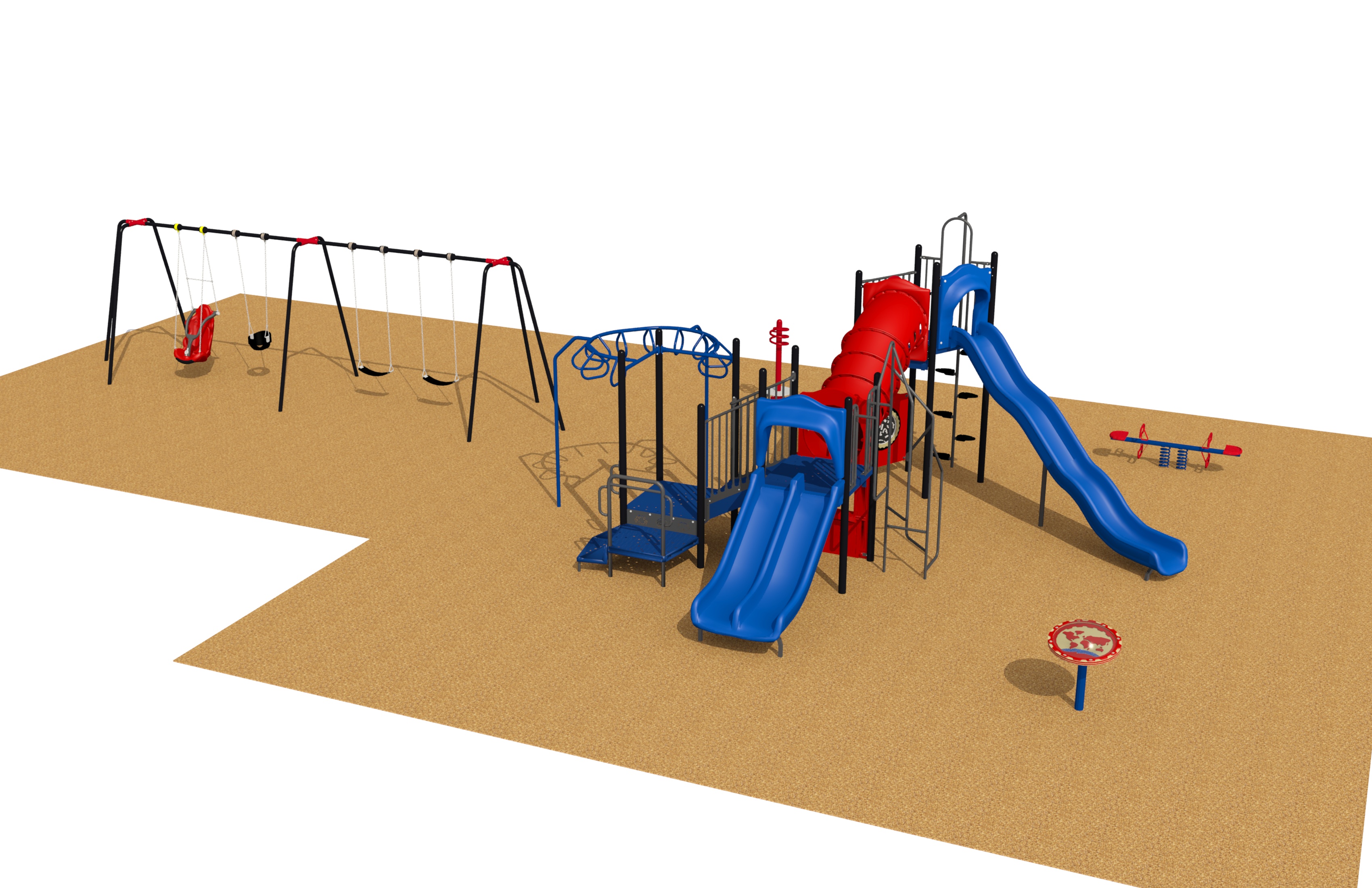 Maple Street Park Play Structure Rendering