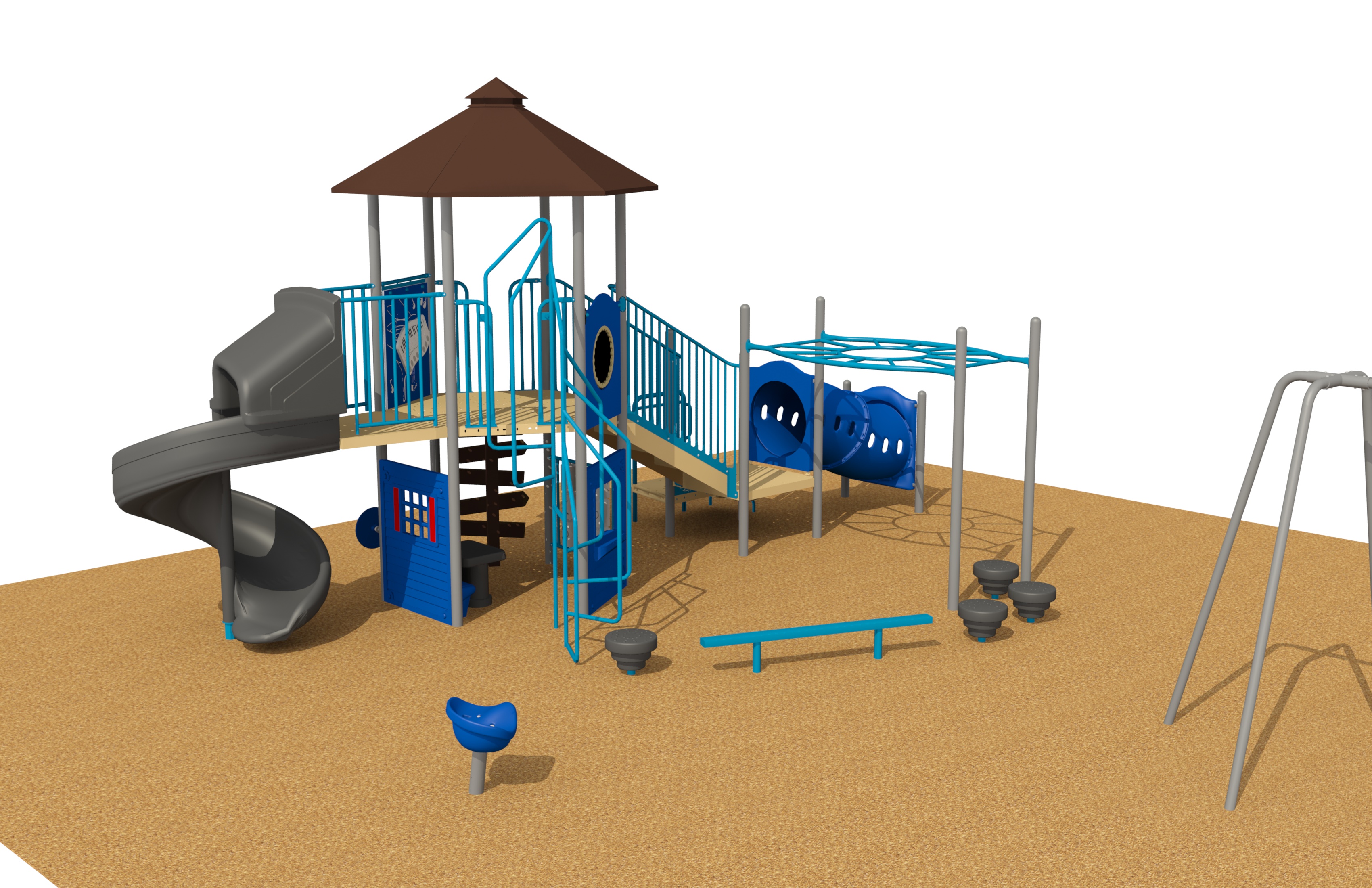 Simon Fraser Play Structure Rendering